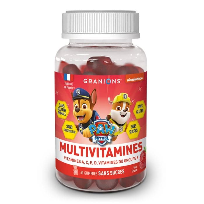 Pat Patrouille - Gummies Multivitamines - 60 Gummies - Fraise