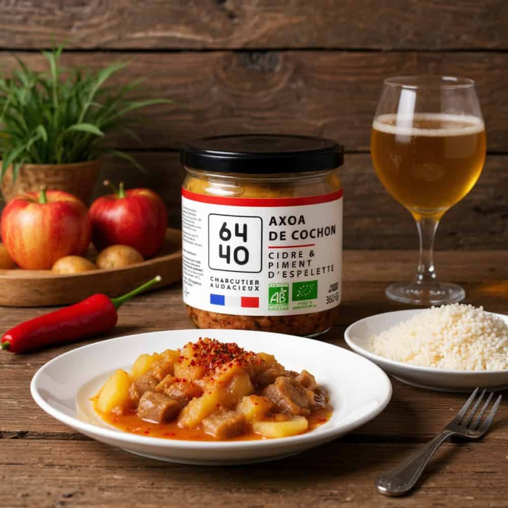 Axoa De Cochon Bio Au Cidre Et Piment D'espelette