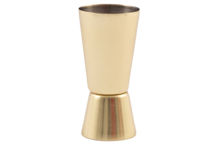 Doseur à cocktail point virgule 20ml / 50ml en inox revêtement doré