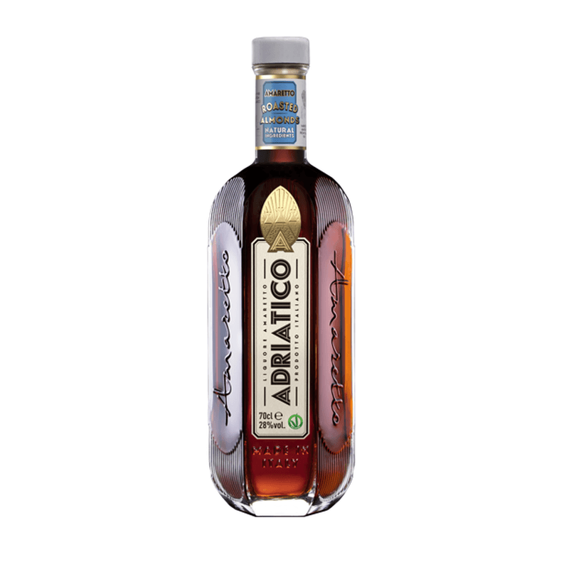 ADRIATICO - Amaretto - Liqueur - 28% Alcool - Origine : Italie - Ingrédients 100% naturels - Parfait en cocktail Amaretto Sour - Notes de Vanille & Cannelle - 70 cl