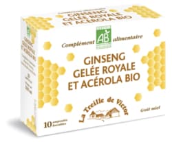 Ginseng Gelée Royale BIO - Cocktail tonus - 10 ampoules